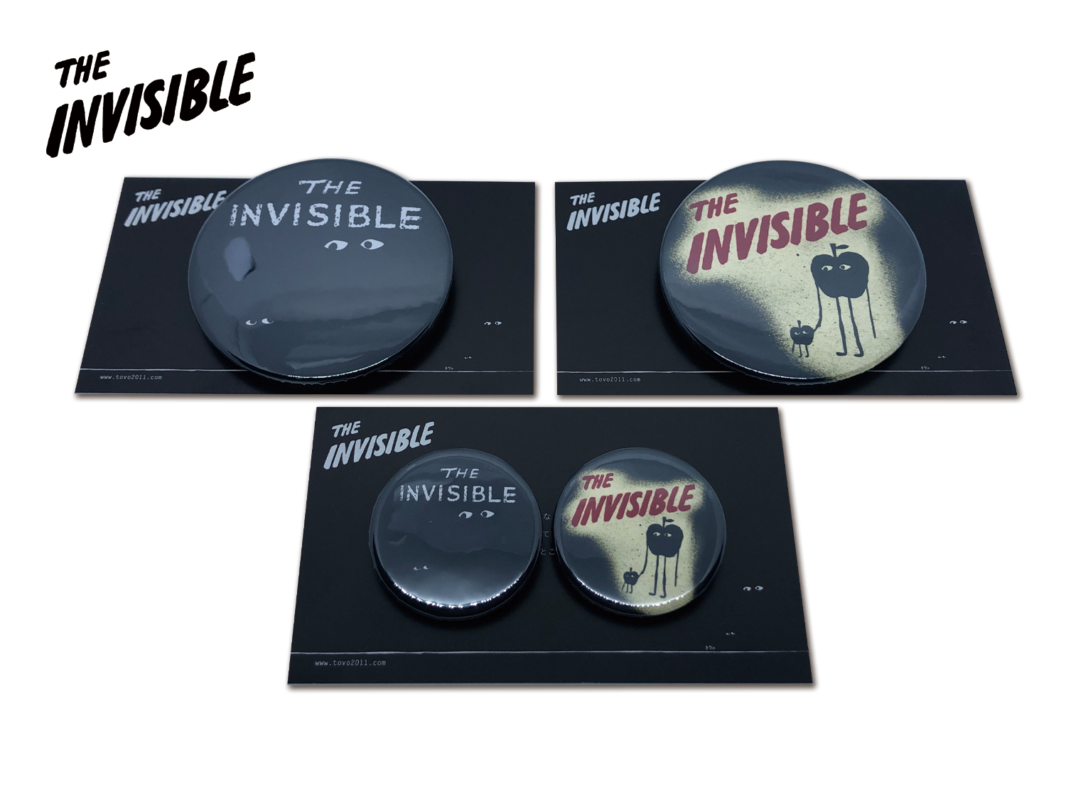 【新商品】「The Invisible」31mm&54mm缶バッチ